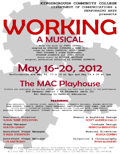 Working by Stephen Schwartz and Nina Faso