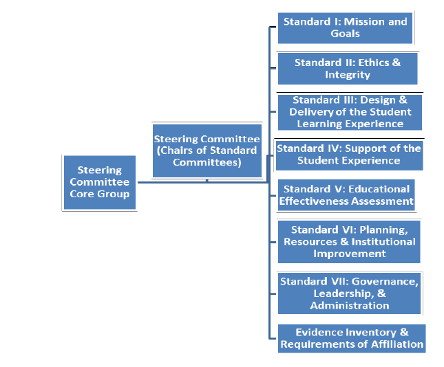 The Organizational Structure of the Steering Committee and Working Groups