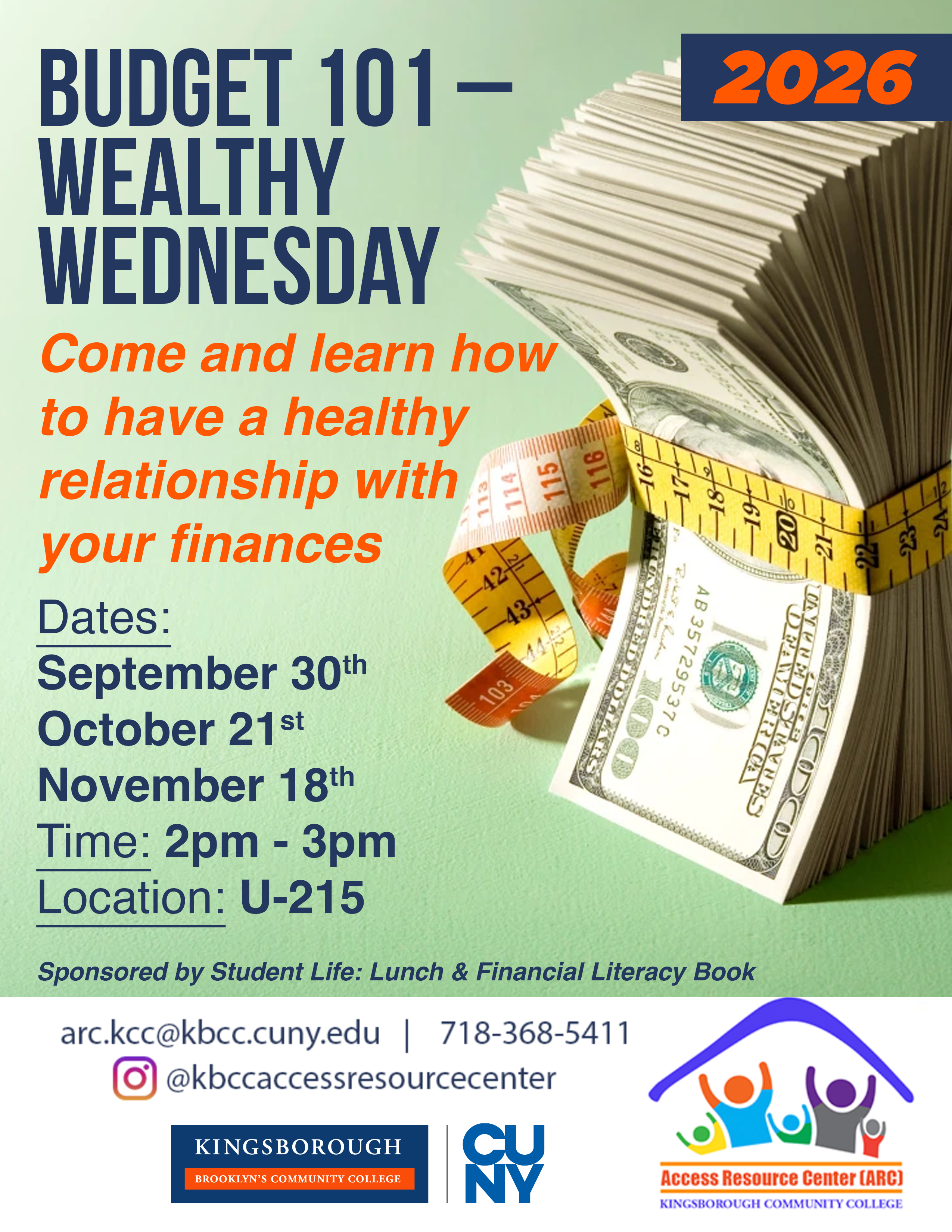 Budget 101 - Wealthy Wednesday flyer