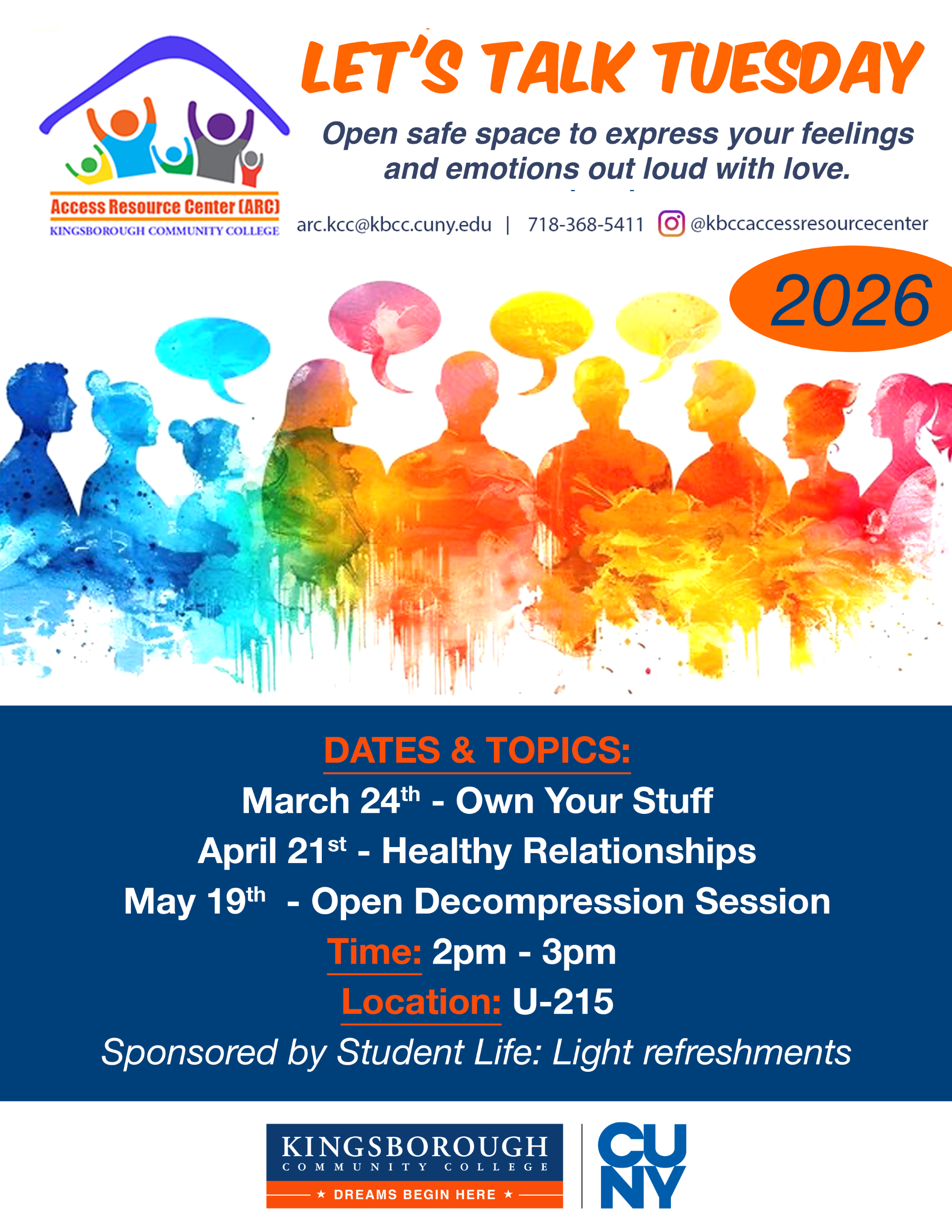 Let's Talk Tuesday flyer